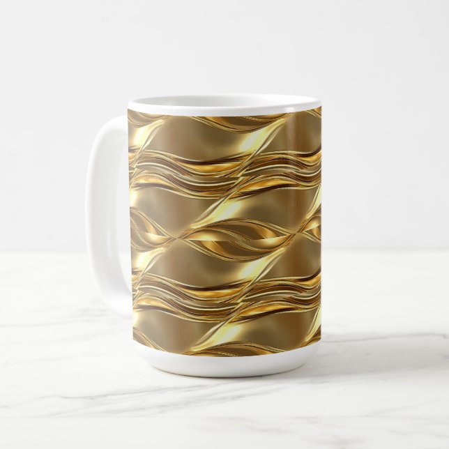 Taza De Café Patrón dorado cautivador (Anverso izquierdo)