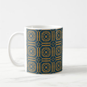 Taza De Café Patrón elegante de mosaico de encaje