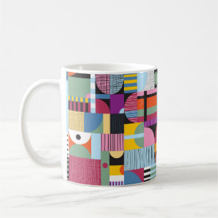 Taza De Café Patrón escandinavo colorido