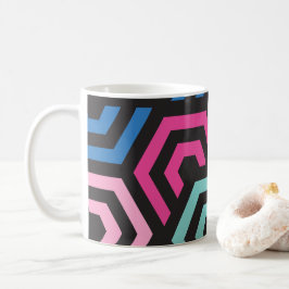 Taza De Café Patrón Estilo Moderno - Moda Color geométrico