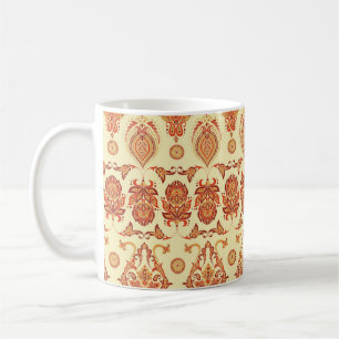 Taza De Café Patrón étnico floral folclórico batik