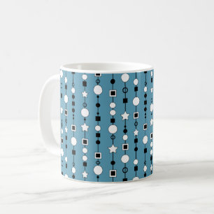 Taza De Café Patrón festivo con cuentas de collar y estrella de