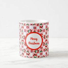 Taza De Café Patrón festivo de Navidad