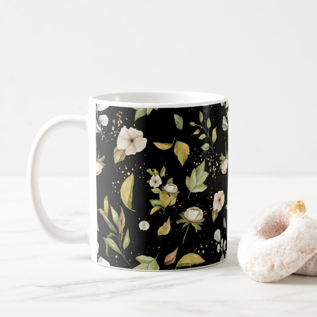Taza De Café Patrón floral (Con donut)