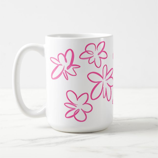 Taza De Café Patrón floral (Izquierda)