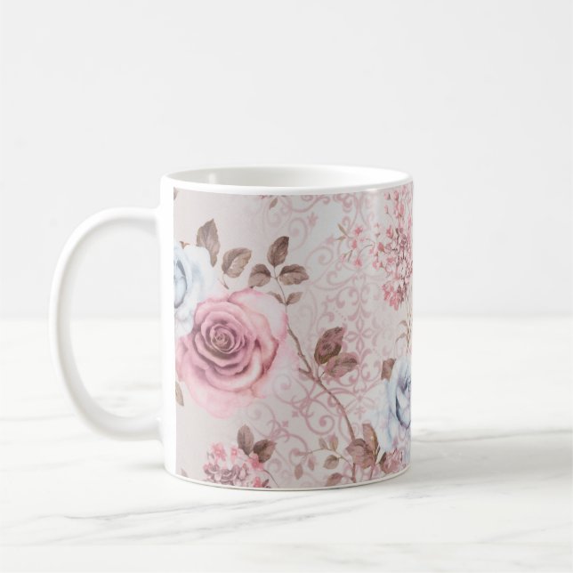 Taza De Café Patrón floral (Izquierda)