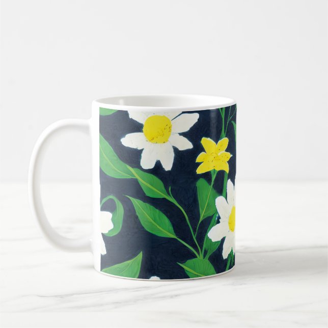 Taza De Café Patrón floral (Izquierda)