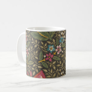 Taza De Café Patrón floral antiguo Toile de Jouy francés