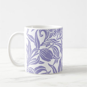 Taza De Café Patrón floral botánico vintage Art Nouveau