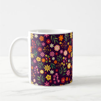Taza De Café Patrón floral brillante