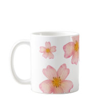 Patrón floral de acuarela rosa