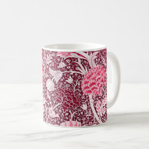 Taza De Café Patrón floral de rosa dorada de William Morris