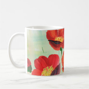 Taza De Café Patrón floral en forma de abstracción. Designar