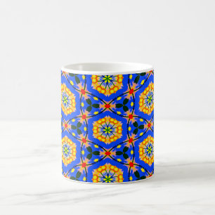 Taza De Café Patrón floral estético