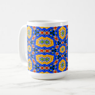 Taza De Café Patrón floral estético