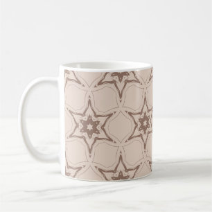 Taza De Café Patrón floral geométrico decorativo. Ventilación s