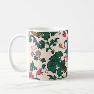 Taza De Café Patrón floral inmaculado. Flora Art Nouveau
