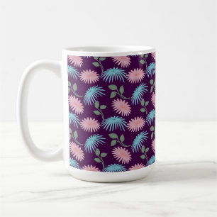 Taza De Café Patrón Floral Pastel