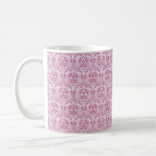 Taza De Café Patrón floral rosa elegante