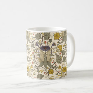 Taza De Café Patrón floral sin fisuras estilo William Morris Ca