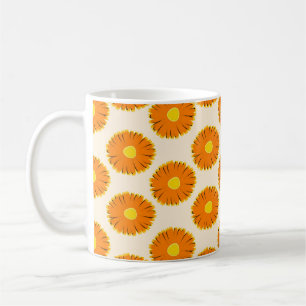 Taza De Café Patrón floral sin fisuras. patrón transparente con