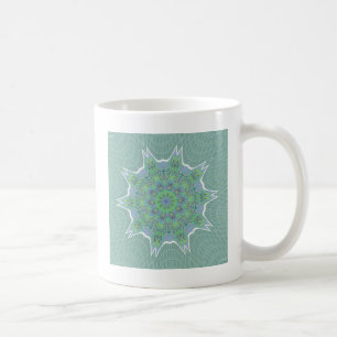Taza De Café Patrón floral verde de Guay