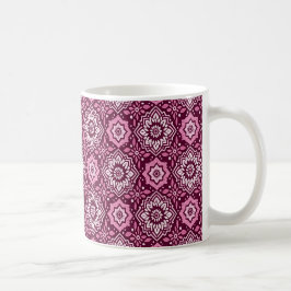 Taza De Café Patrón floral vibrante de la Moda Boho