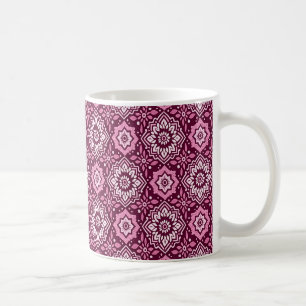 Taza De Café Patrón floral vibrante de la Moda Boho