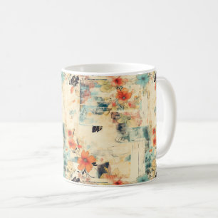 Taza De Café Patrón floral vintage (2)