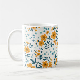Taza De Café Patrón floral vintage a la moda. Endless de
