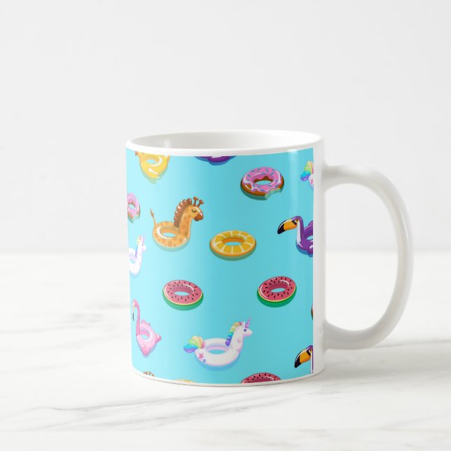 Taza De Café Patrón flotante de la piscina de verano (Derecha)