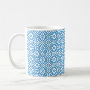 Taza De Café patrón folklórico tradicional ucraniano vushuvanka