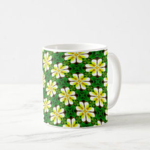 Taza De Café Patrón frangipano amarillo