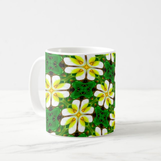 Taza De Café Patrón frangipano amarillo (Anverso izquierdo)