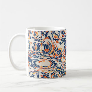 Taza De Café Patrón geo de línea abstracta sin inconvenientes.