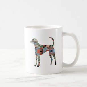 Taza De Café Patrón Geo de Perro Foxhound American