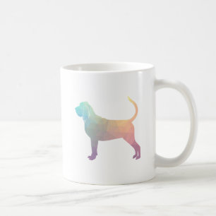 Taza De Café Patrón geográfico de color bochornoso Silhouette P