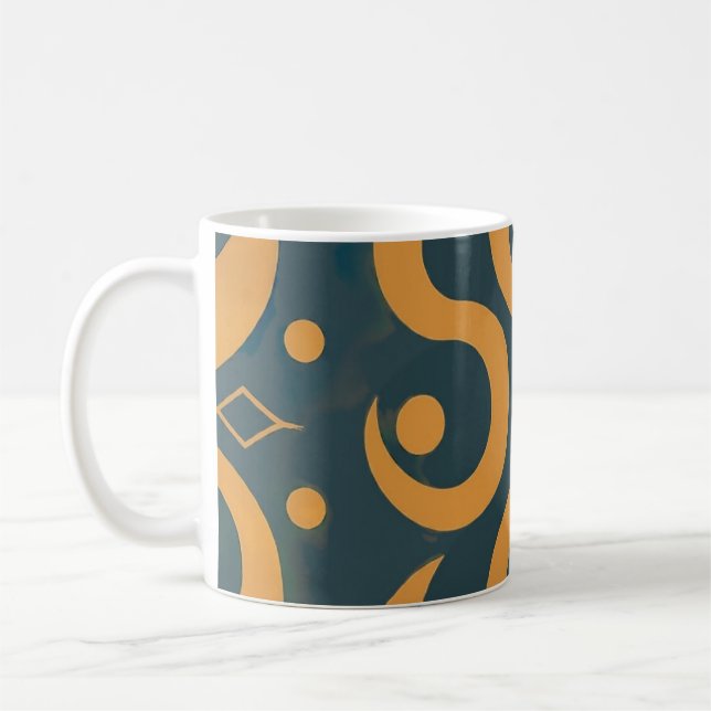 Taza De Café Patrón geométrico (Izquierda)