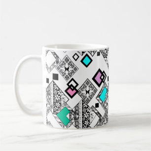 Taza De Café Patrón geométrico abstracto