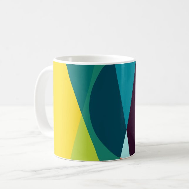 Taza De Café Patrón geométrico abstracto (Anverso izquierdo)