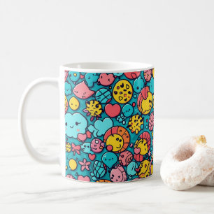 Taza De Café Patrón geométrico abstracto 33 - Mug
