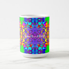 Taza De Café Patrón geométrico abstracto boho de formas