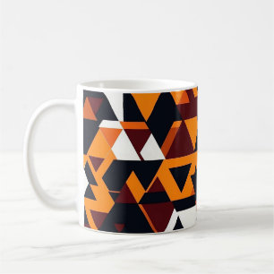 Taza De Café Patrón geométrico abstracto moderno 1 - Café Mug