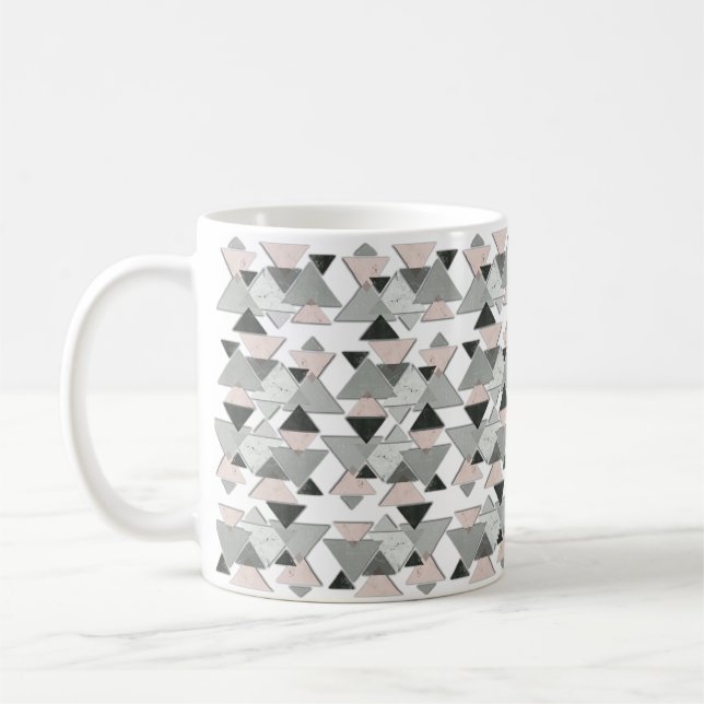 Taza De Café Patrón geométrico abstracto Mug (Izquierda)