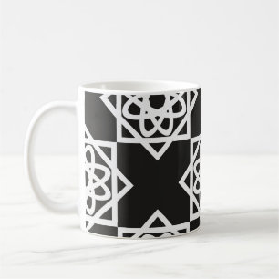 Taza De Café Patrón geométrico árabe. Decoración de arte. Islam