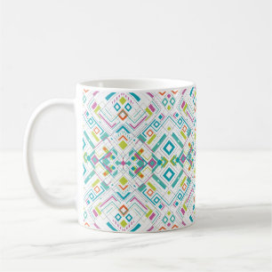 Taza De Café patrón geométrico azteca