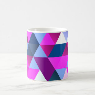 Taza De Café Patrón geométrico de abstracto brillante