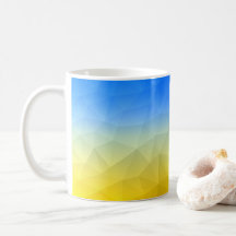 Patrón geométrico de malla amarillo azul de Ucrani