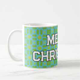 Taza De Café Patrón geométrico de Navidad - Personalizado