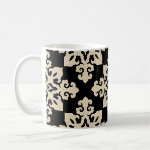 Taza De Café Patrón geométrico del motivo ornamental asiático